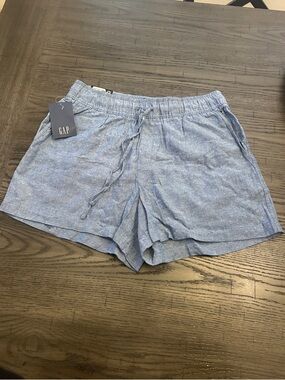 GAP Chambray-Style Drawstring Shorts